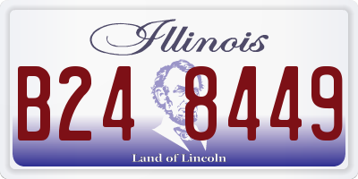 IL license plate B248449