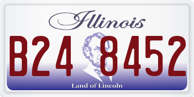 IL license plate B248452