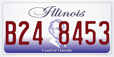 IL license plate B248453
