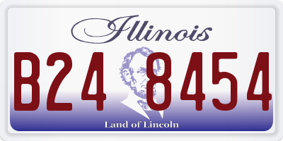 IL license plate B248454