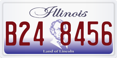 IL license plate B248456