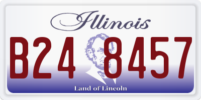 IL license plate B248457