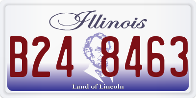 IL license plate B248463