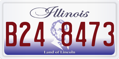 IL license plate B248473