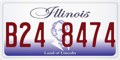 IL license plate B248474