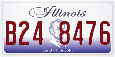 IL license plate B248476