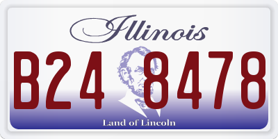 IL license plate B248478