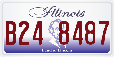 IL license plate B248487