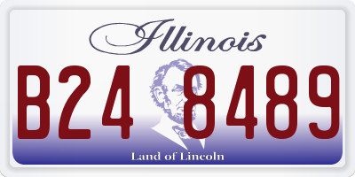 IL license plate B248489