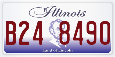 IL license plate B248490