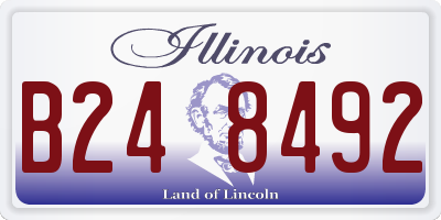 IL license plate B248492