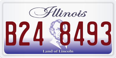 IL license plate B248493