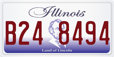 IL license plate B248494