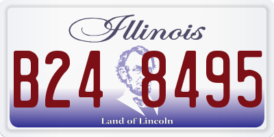 IL license plate B248495