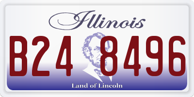 IL license plate B248496