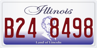 IL license plate B248498