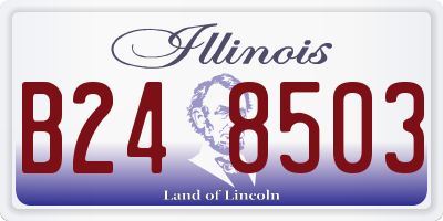 IL license plate B248503