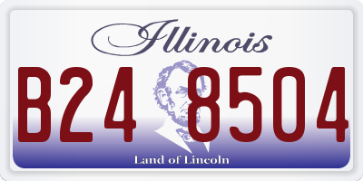 IL license plate B248504