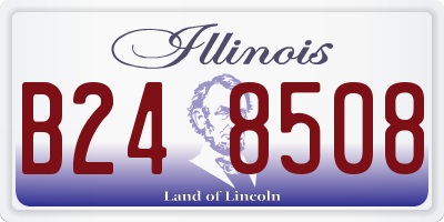IL license plate B248508