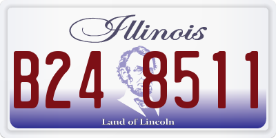 IL license plate B248511