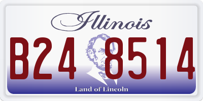 IL license plate B248514