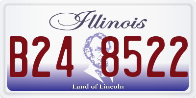 IL license plate B248522