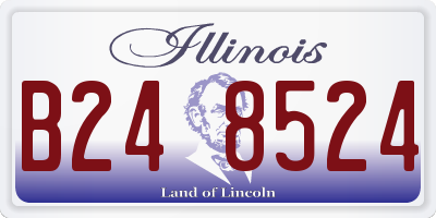 IL license plate B248524