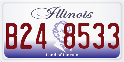 IL license plate B248533