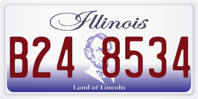 IL license plate B248534