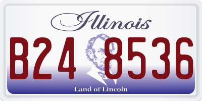 IL license plate B248536