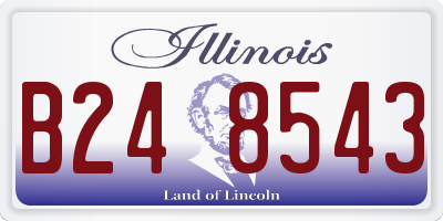 IL license plate B248543