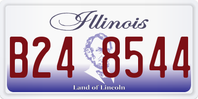 IL license plate B248544