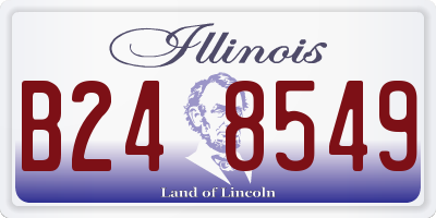 IL license plate B248549
