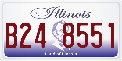 IL license plate B248551
