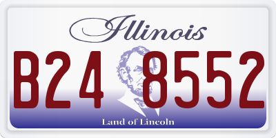 IL license plate B248552
