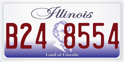 IL license plate B248554