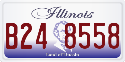 IL license plate B248558