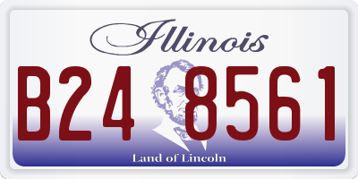 IL license plate B248561