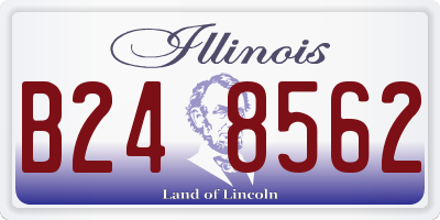IL license plate B248562