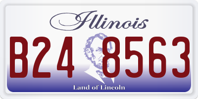 IL license plate B248563