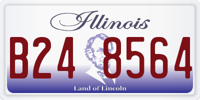 IL license plate B248564