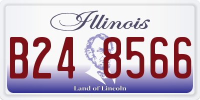 IL license plate B248566