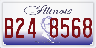 IL license plate B248568