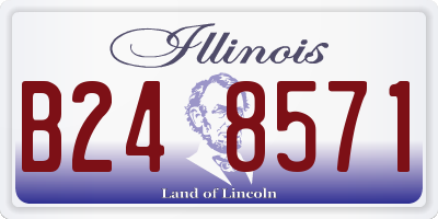 IL license plate B248571