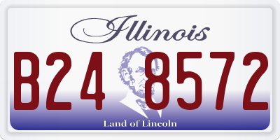 IL license plate B248572