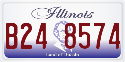 IL license plate B248574