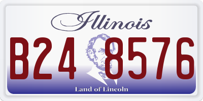 IL license plate B248576