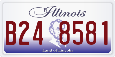 IL license plate B248581