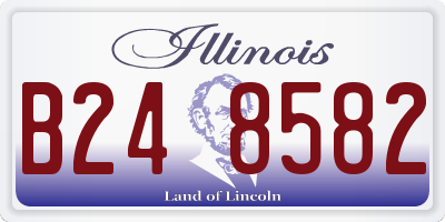 IL license plate B248582