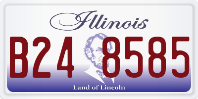 IL license plate B248585